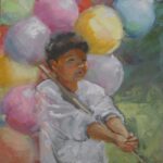 Christine Crozier - Boy with balloons