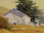 paul Kratter - White Barn & Fence